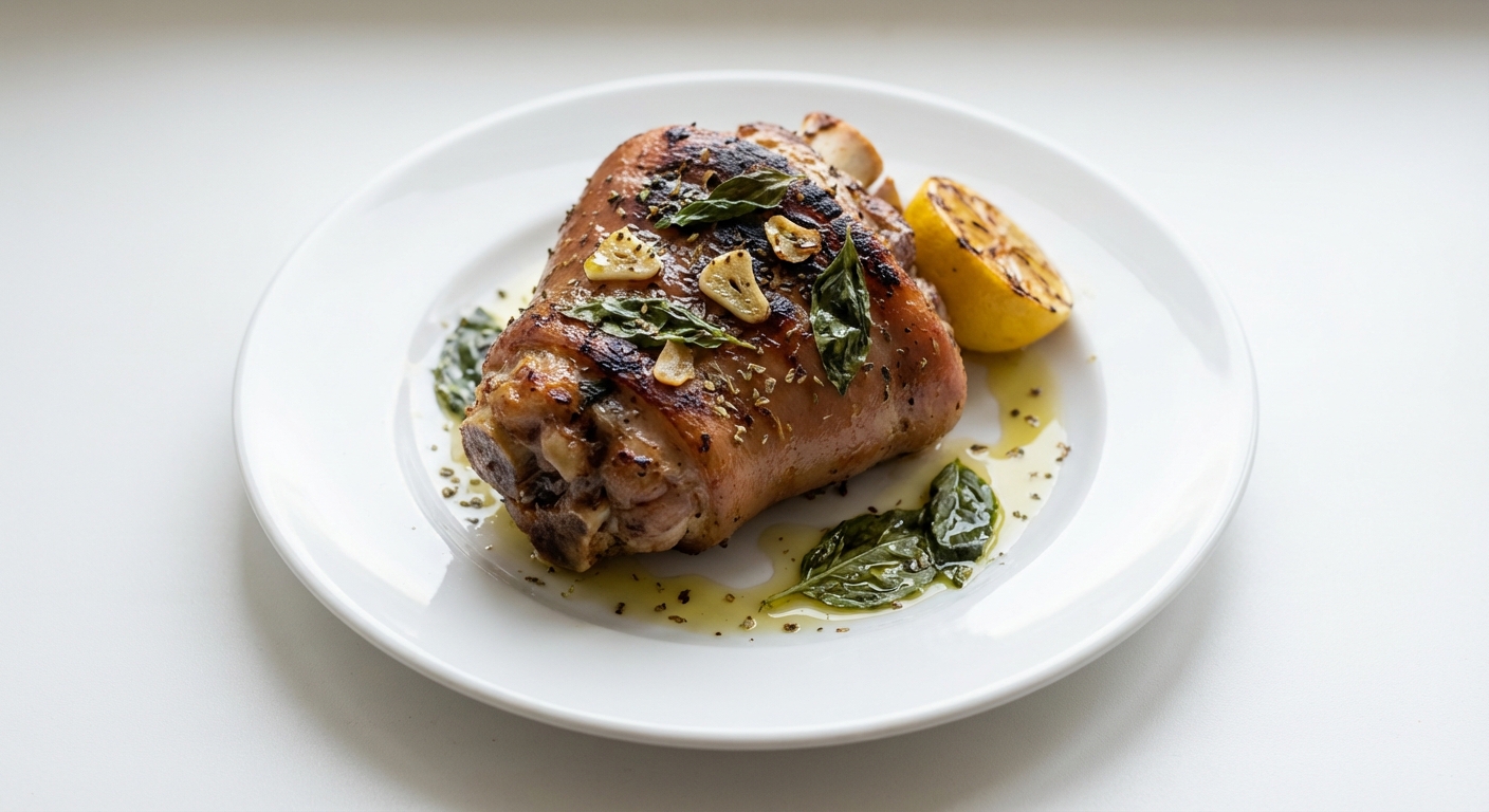 Golonka z Grilla: Cytryna, Czosnek, Zioła