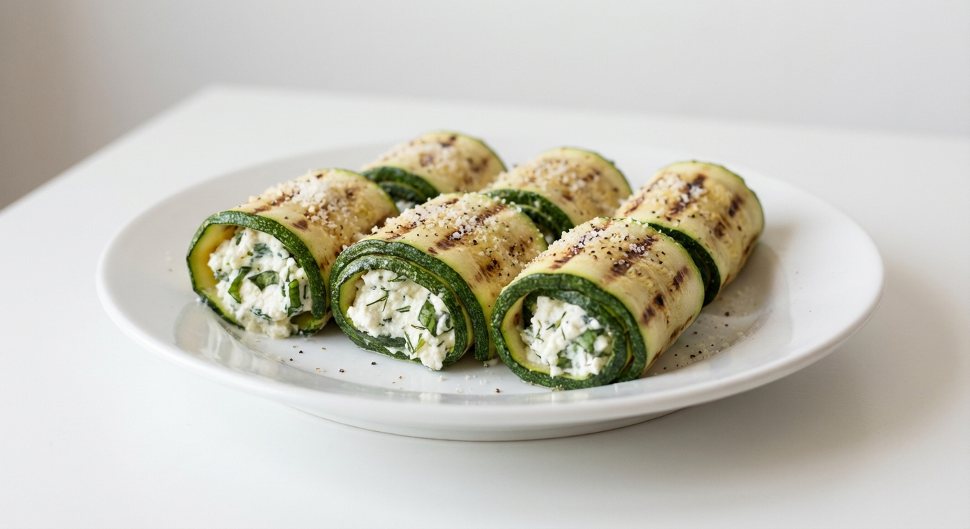 Roladki z Cukinii z Ricottą i Bazylią