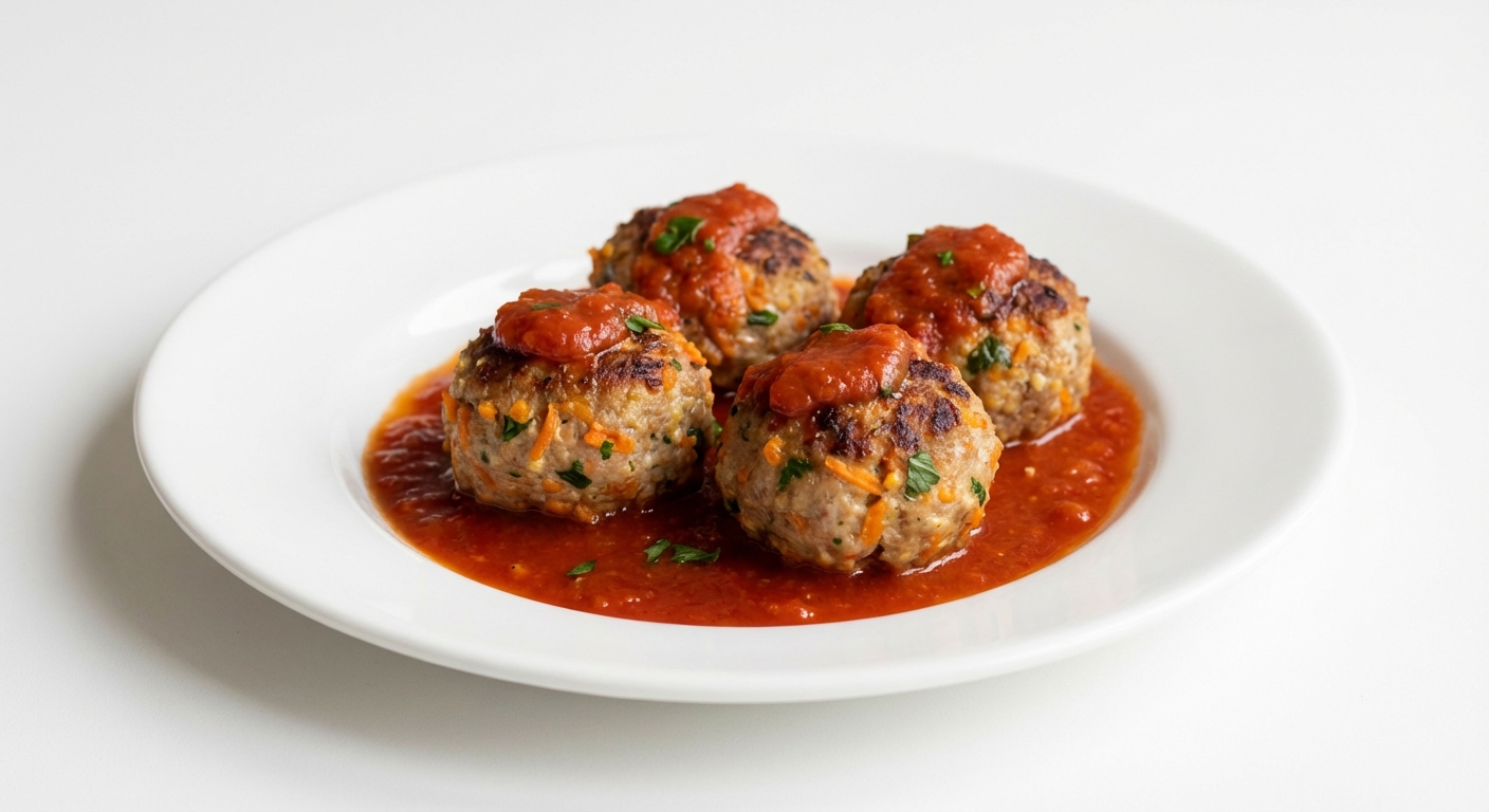 Pulpety z Indyka, Kaszy i Marchewki