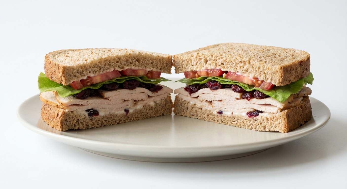 Razowa Kanapka z Indykiem i Żurawiną