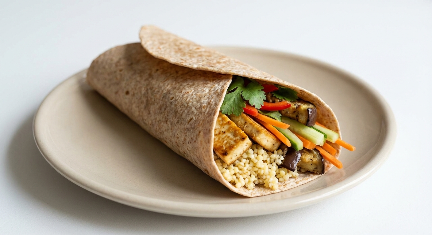 Wrap z Tofu, Warzyw i Kaszy