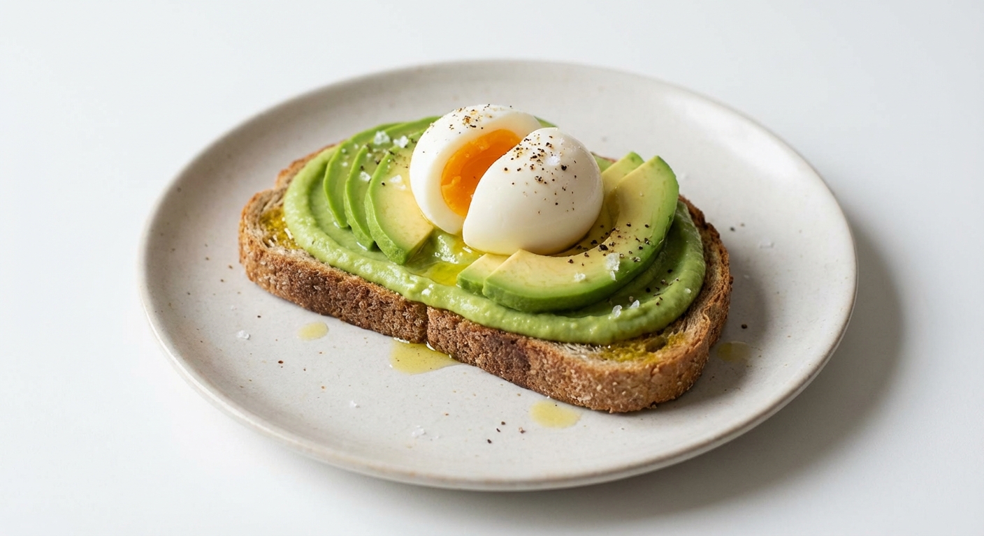 Grzanka z Bobem, Awokado i Jajkiem