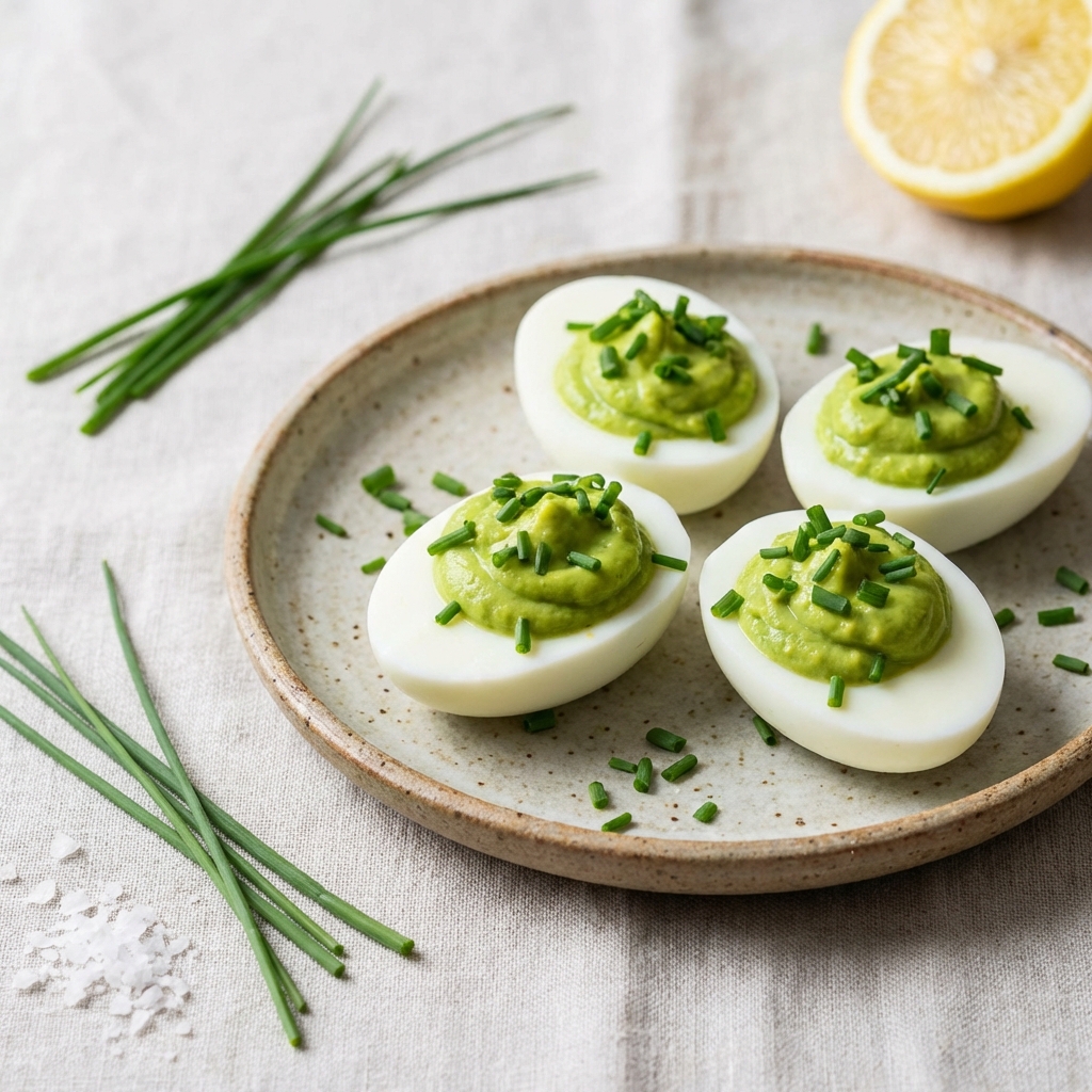 Jajka z Awokado i Szczypiorkiem