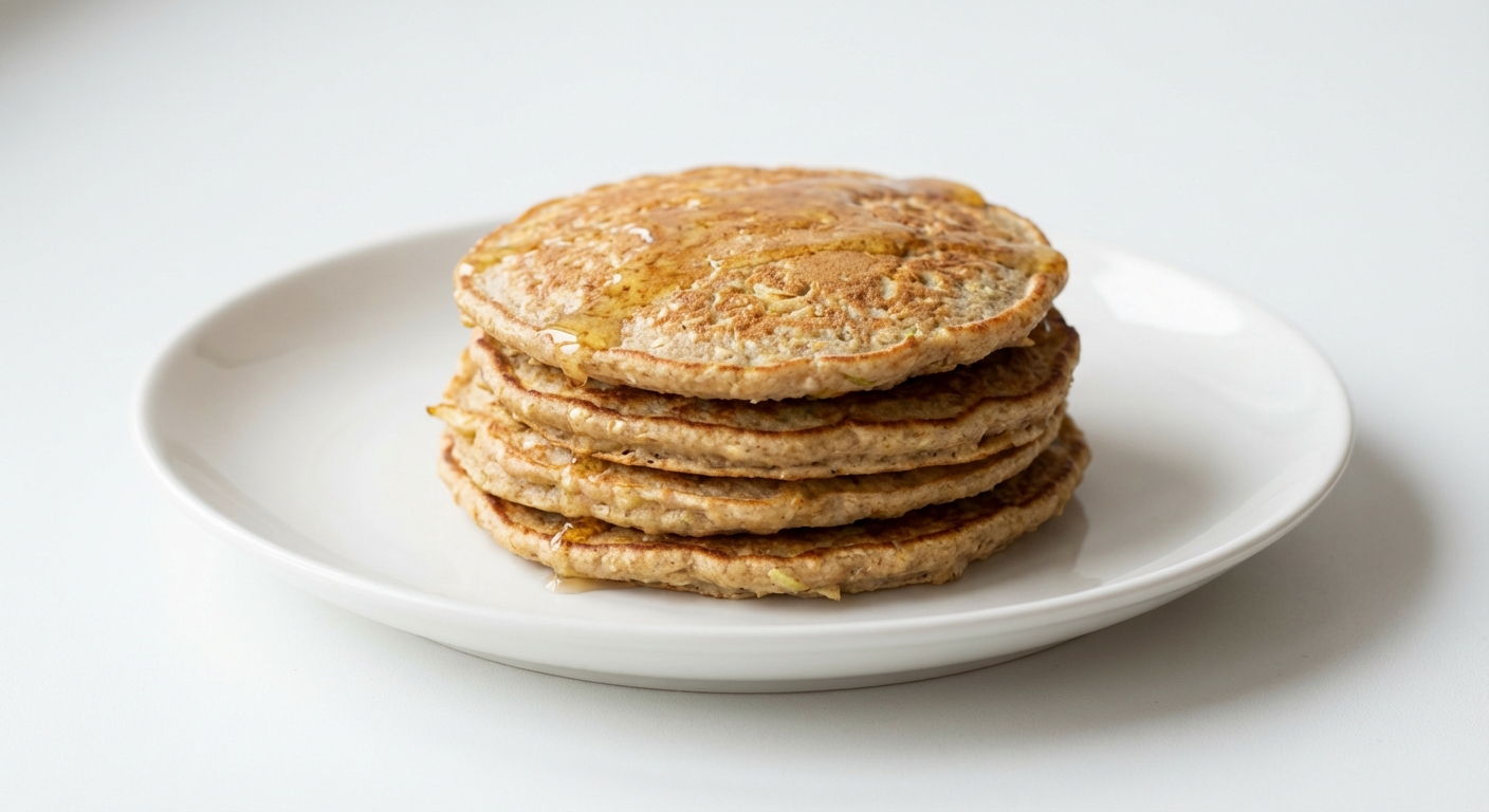 Owsiane placuszki z jabłkiem i miodem