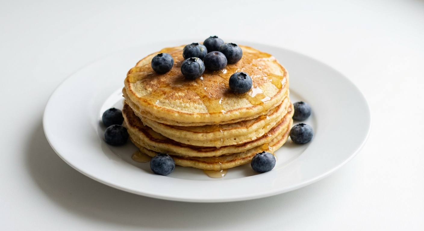 Jaglane Placuszki z Borówkami i Miodem