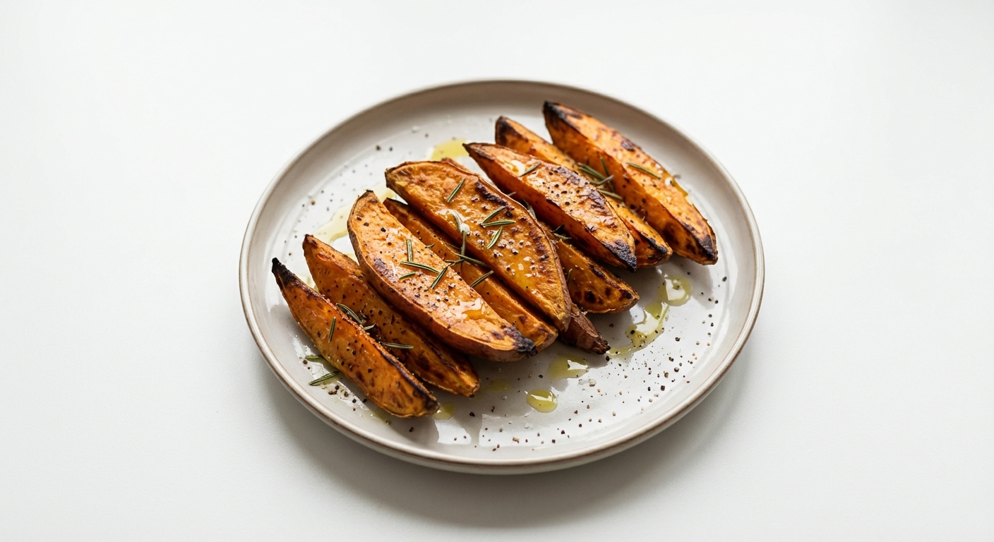 Pieczone bataty z rozmarynem i przyprawami