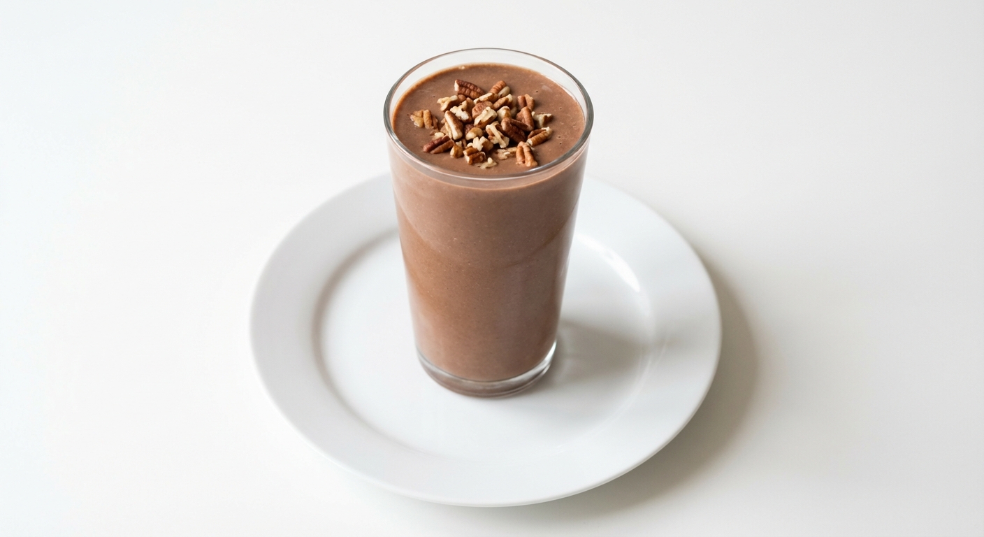 Bananowy Koktajl z Kakao, Miodem i Pekanami