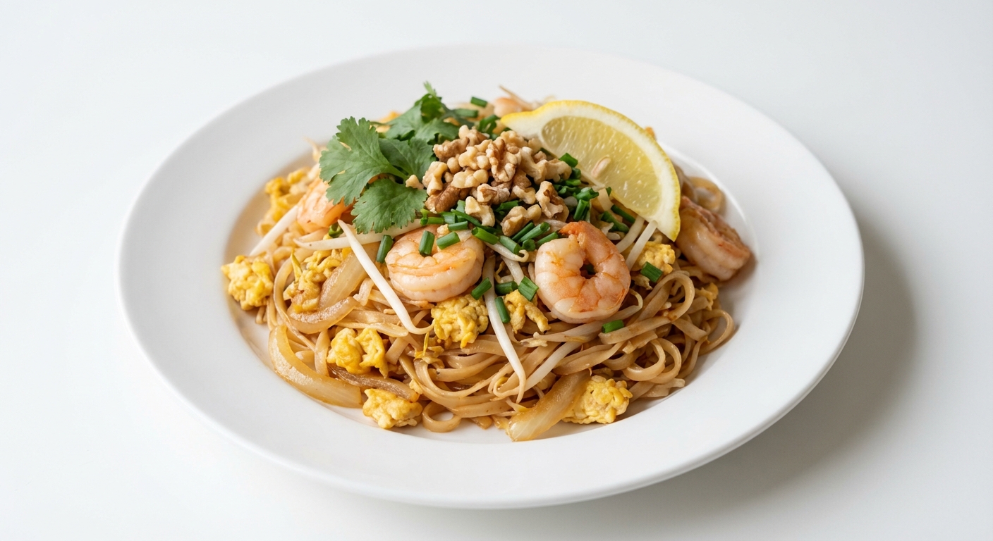 Pad Thai z Krewetkami i Orzechami
