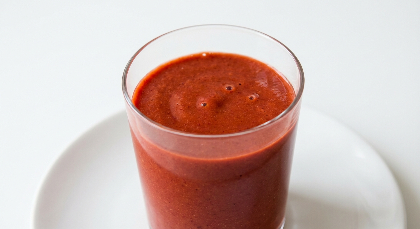 Burak, Truskawka, Pomarańcza Smoothie z Miodem