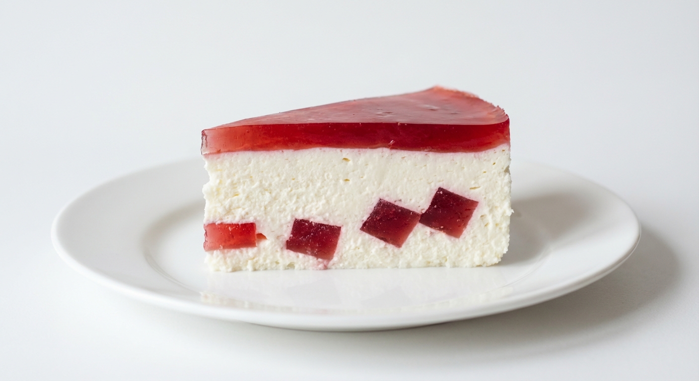 Twarogowy Sernik z Galaretką i Jogurtem