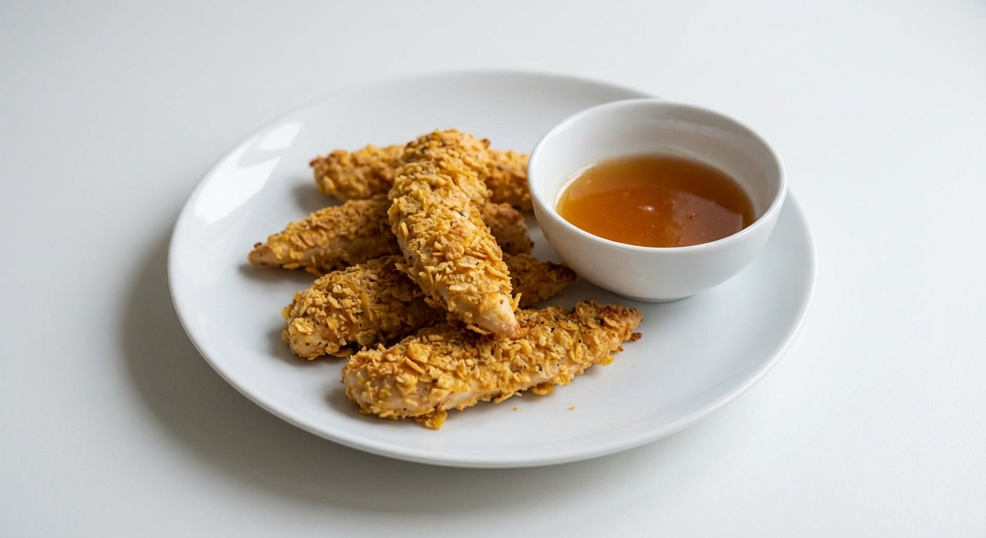 Kurczak w Płatkach z Miodowym Dipem