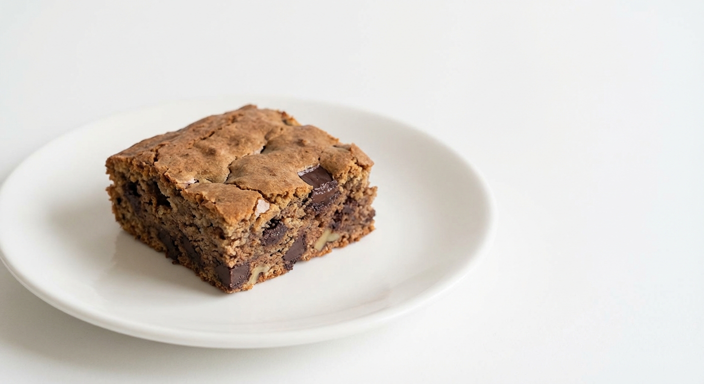 Brownie Bananowo-Orzechowe z Czekoladą