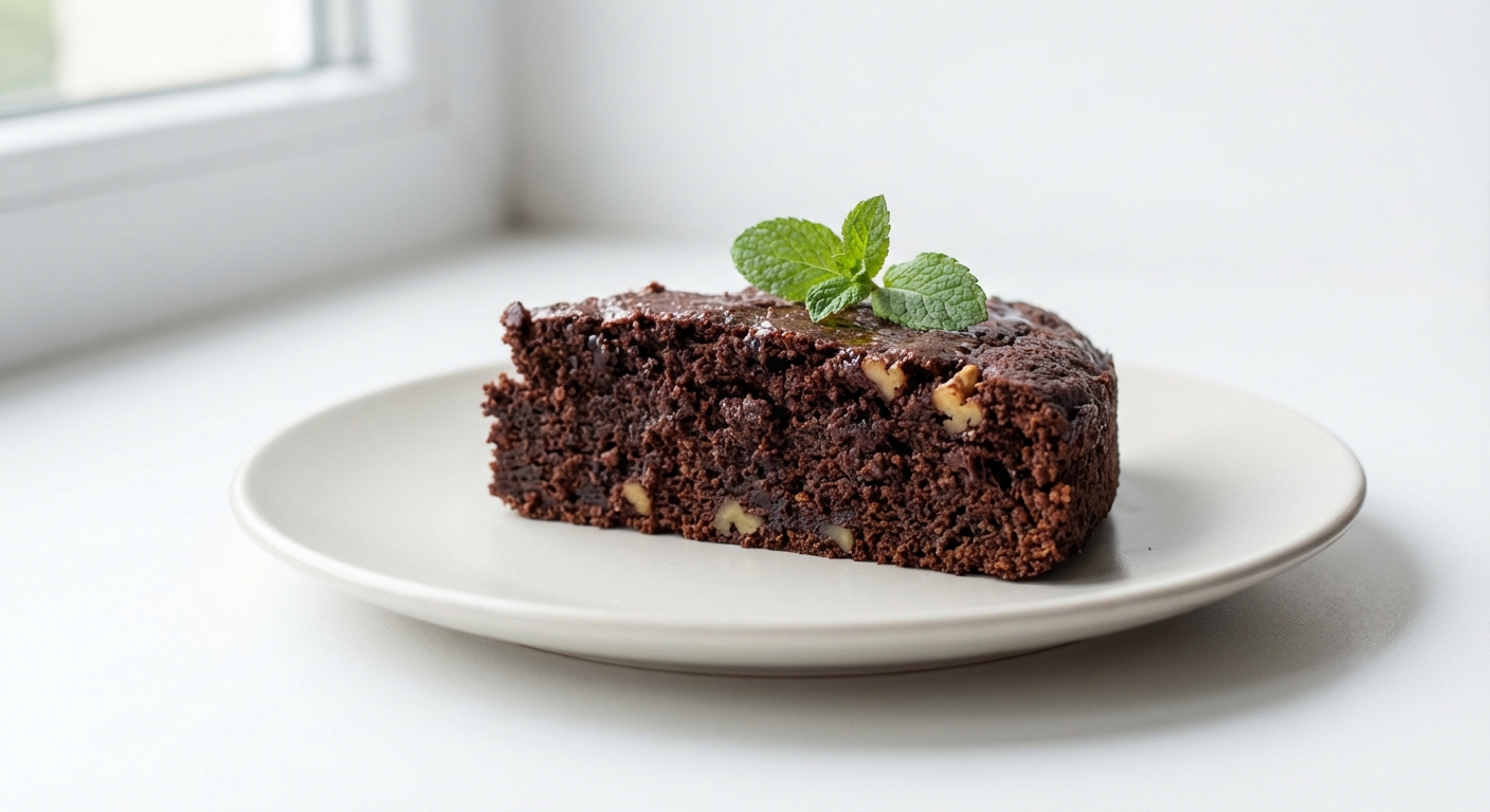 Brownie Buraczane z Miodem i Orzechami