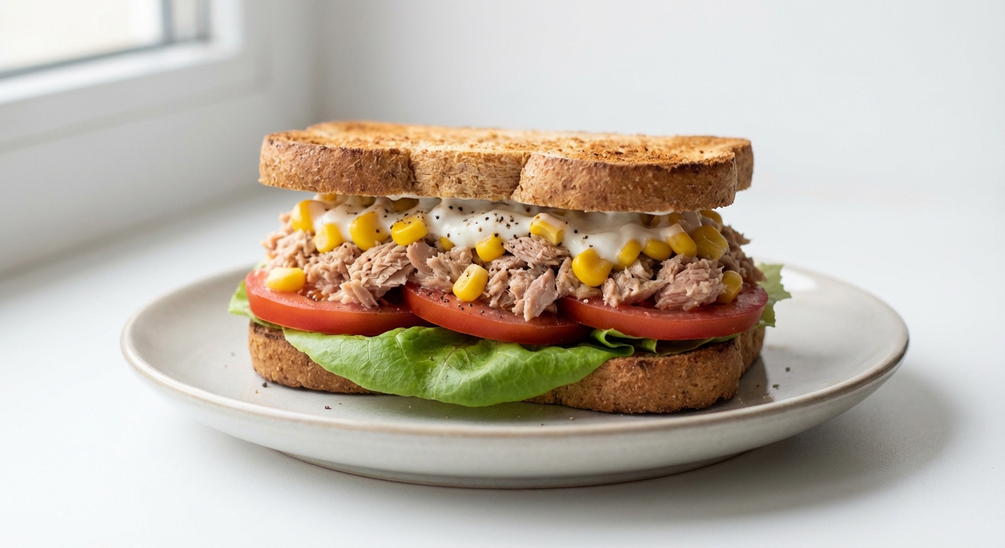 Grahamka z Tuńczykiem, Kukurydzą i Jogurtem