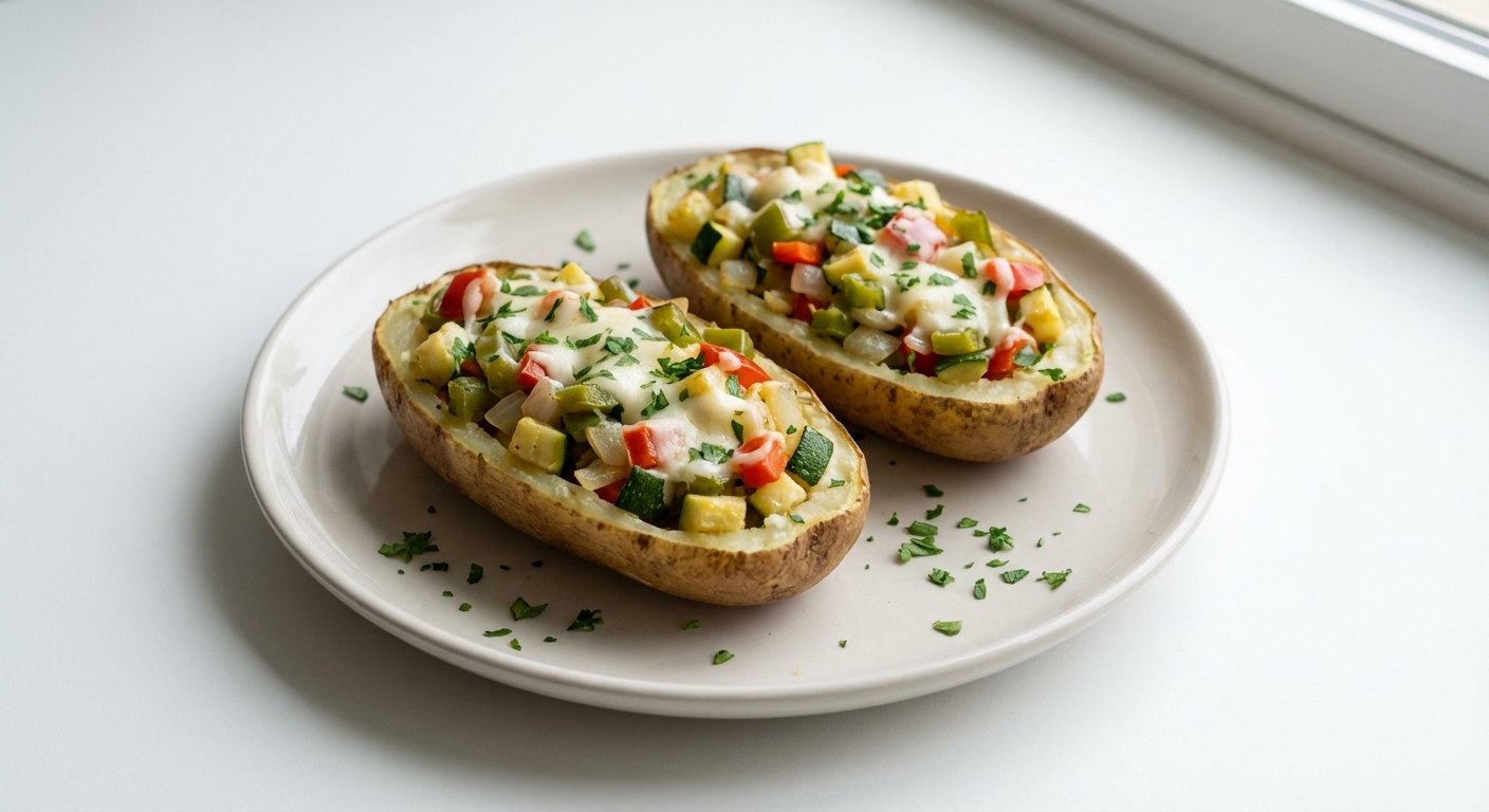 Ziemniaki z Warzywami i Mozzarellą