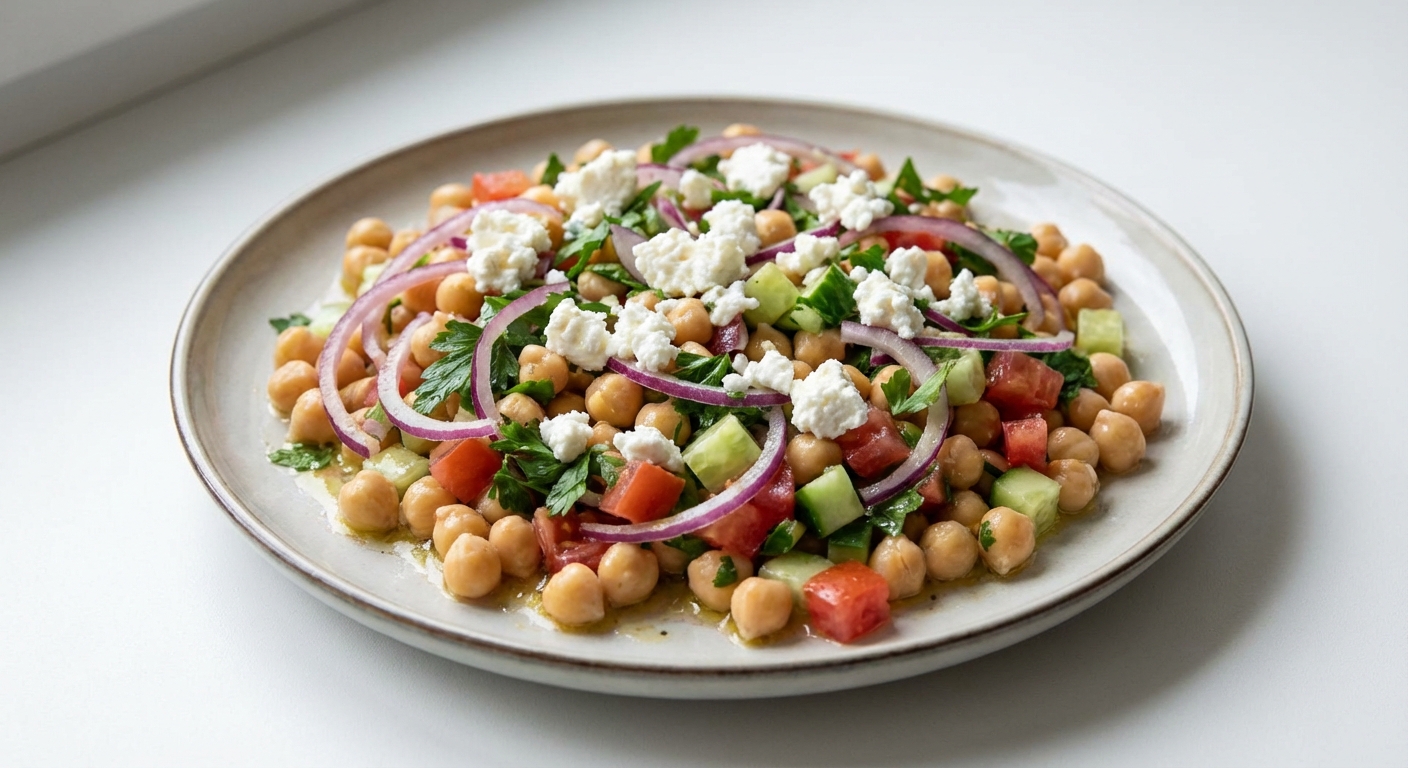 Ciecierzyca z Twarogiem i Winegretem