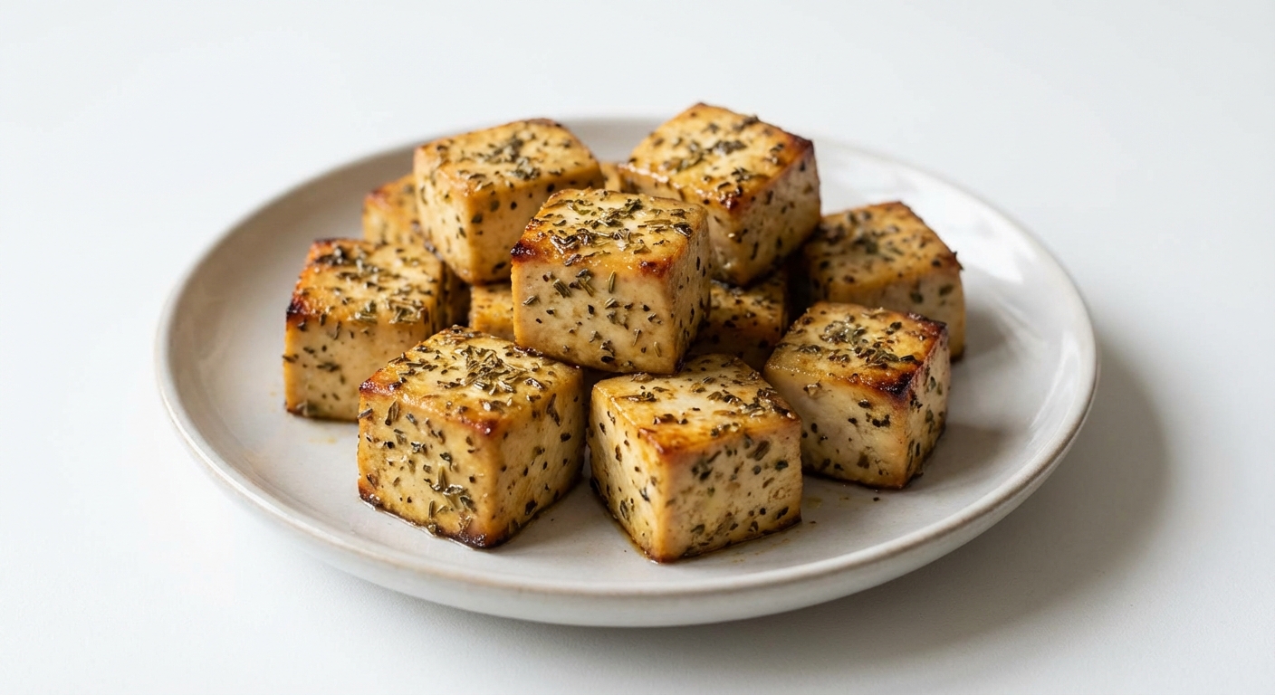 Tofu Pieczone w Ziołach Prowansalskich