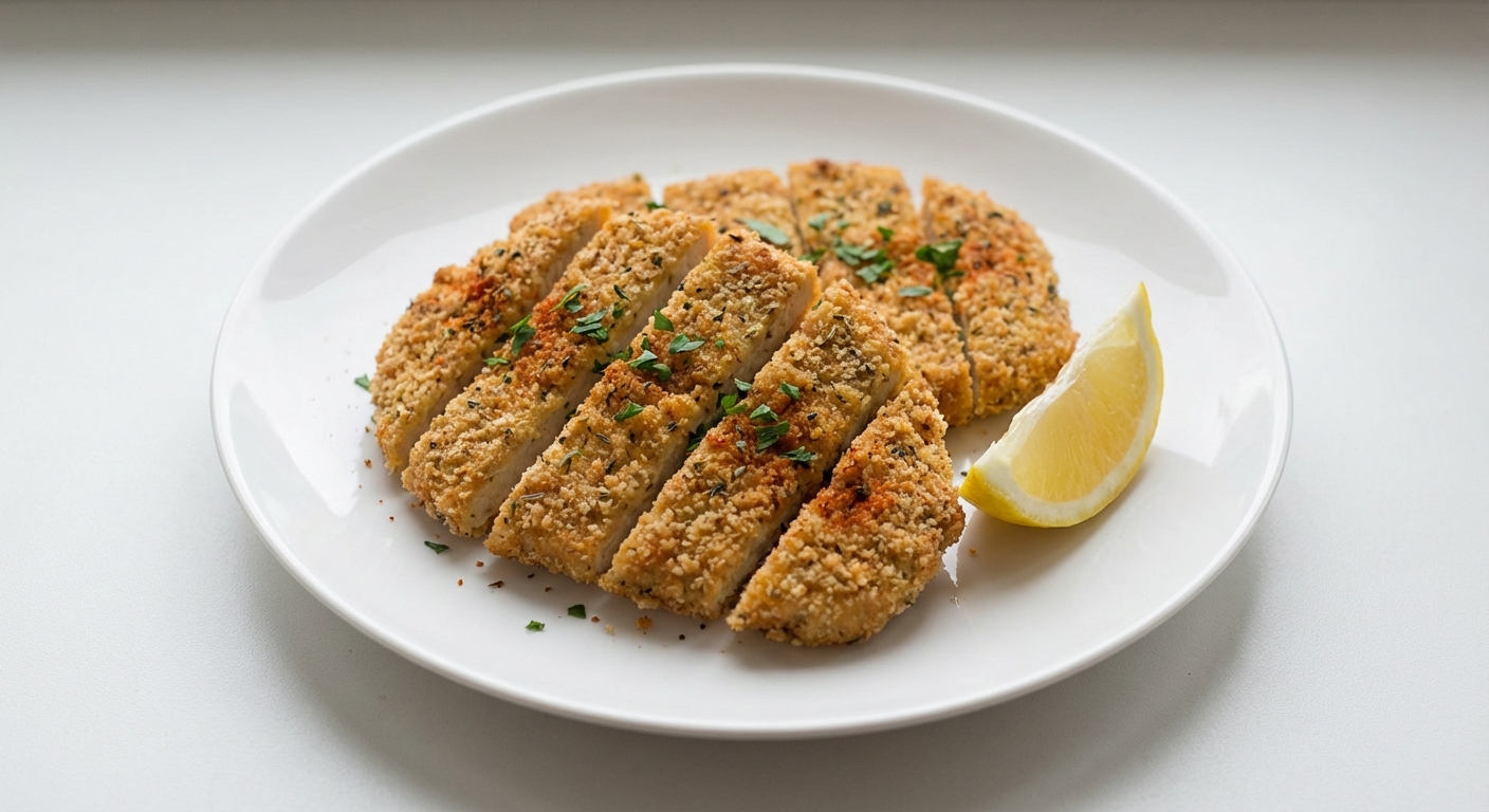 Chrupiące Sznycle z Tofu w Panierce