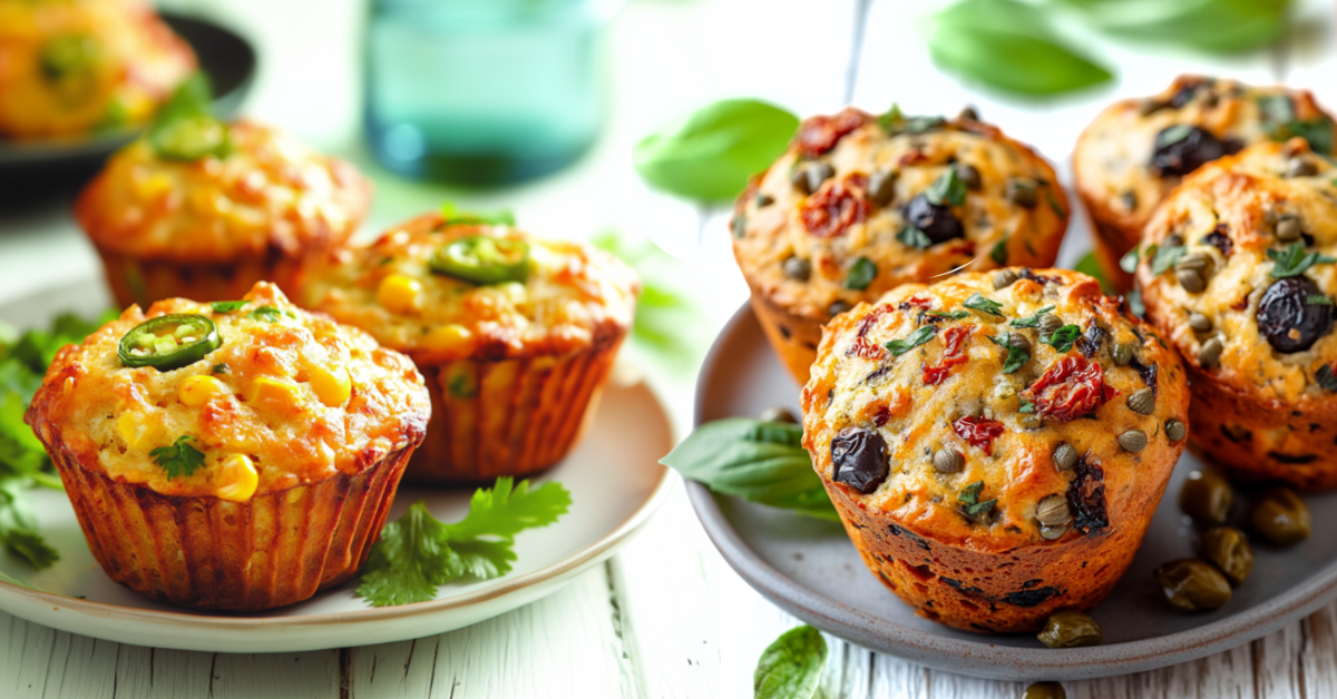 Szukasz pomysłu na lunch? Te 10 wytrawnych muffinów to strzał w dziesiątkę!