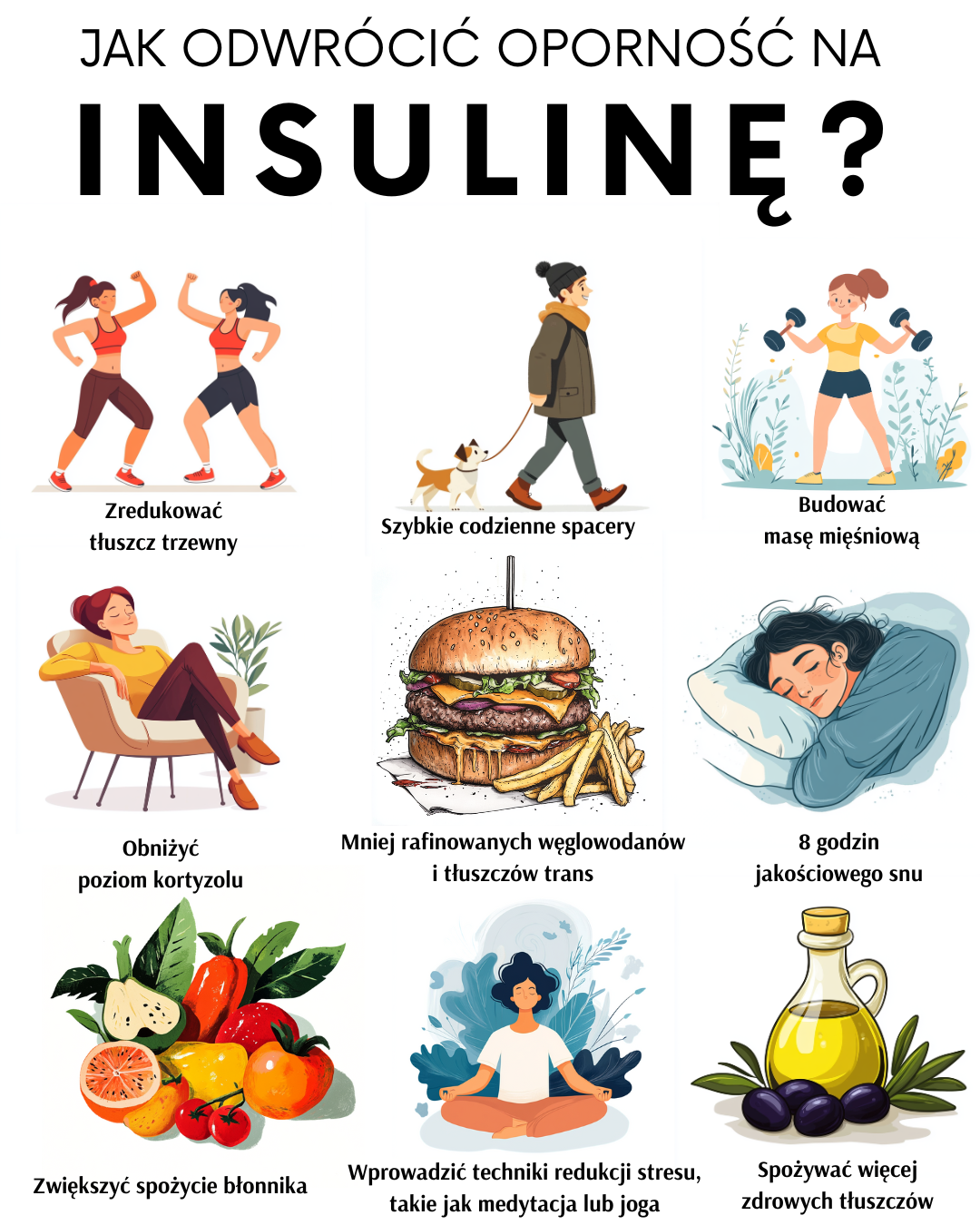 Zmniejsz Insulinooporność: 9 Zmian, Które Pomogą Ci w Powrocie do Formy