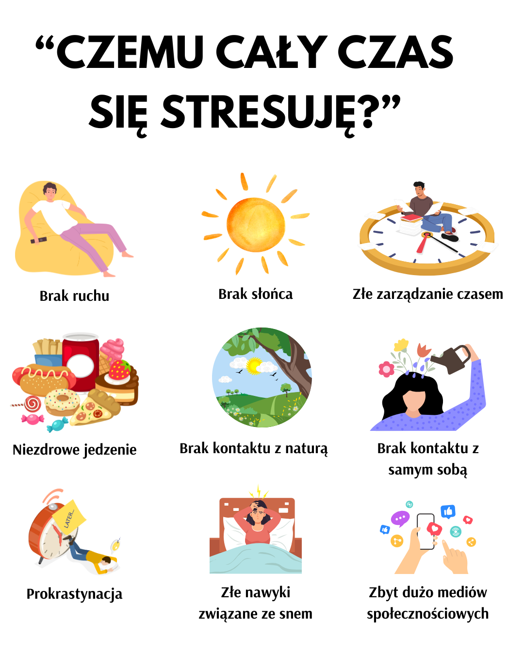 Skąd bierze się Twój stres? 9 najczęstszych przyczyn i jak sobie z nimi radzić