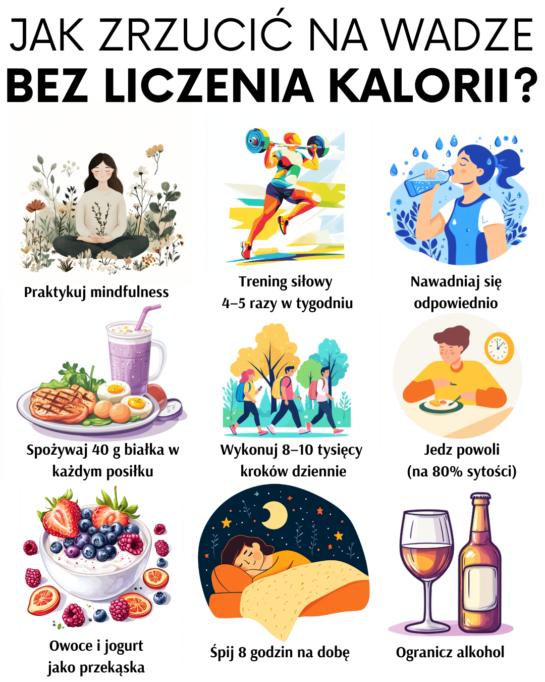 Nie licz kalorii, zmień nawyki – praktyczne wskazówki na redukcję wagi