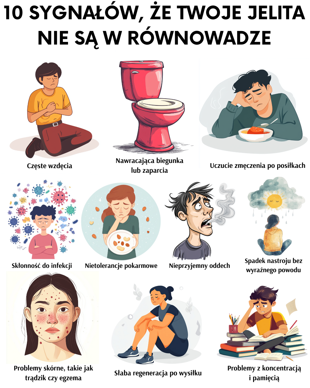Nie uwierzysz, jak jelita wpływają na Twoje życie – 10 sygnałów ostrzegawczych
