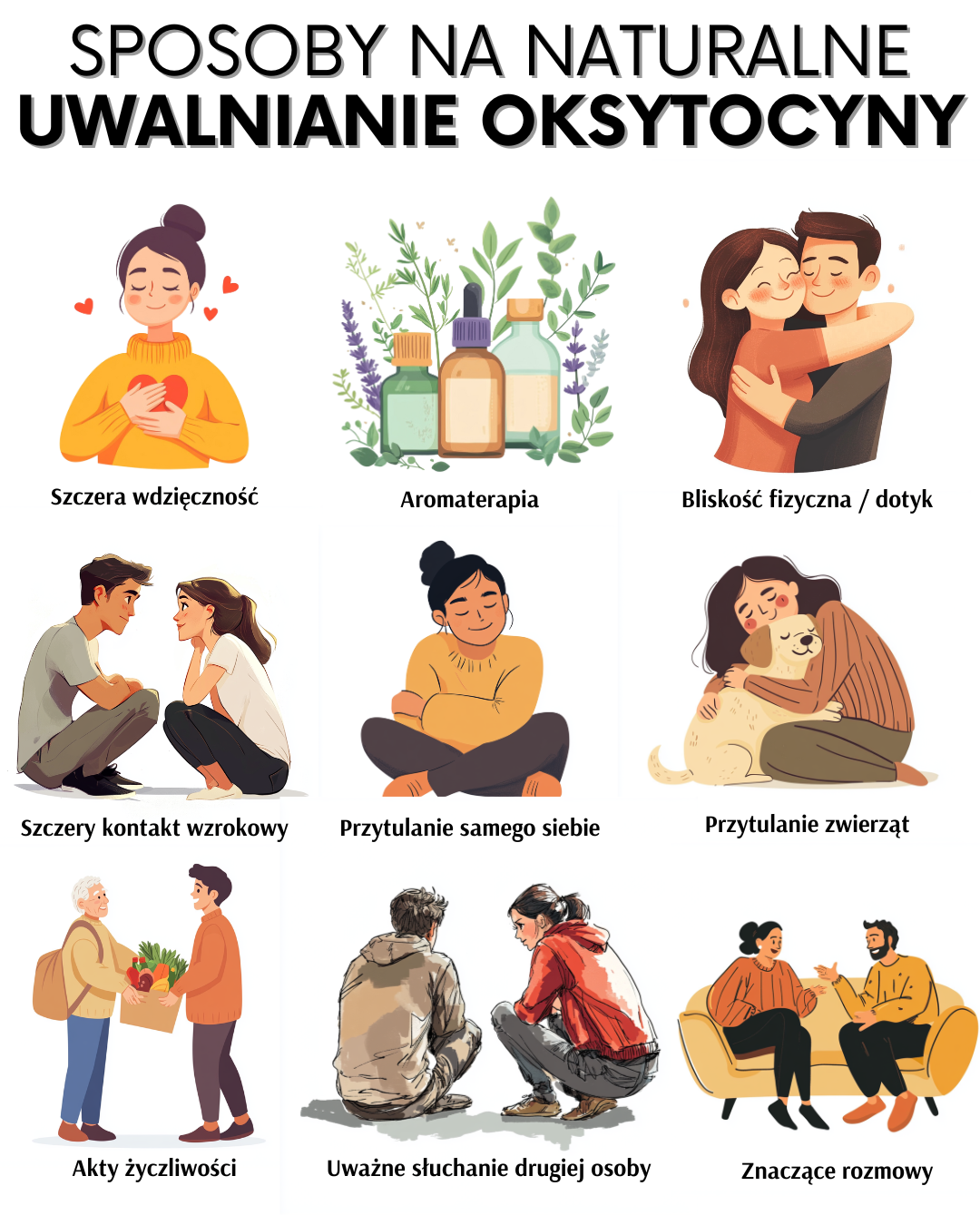 Naturalne sposoby na uwalnianie oksytocyny: jak wzmocnić relacje i poprawić samopoczucie?