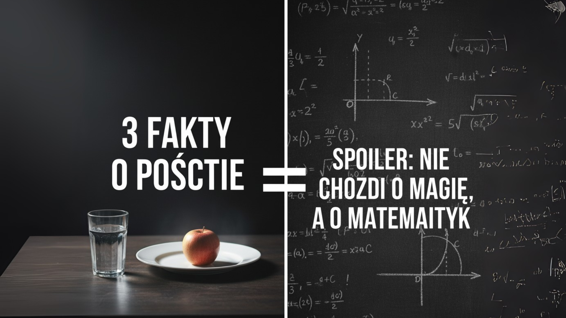 3 fakty o poście, które zmieniają wszystko. Spoiler: nie chodzi o magię, a o matematykę