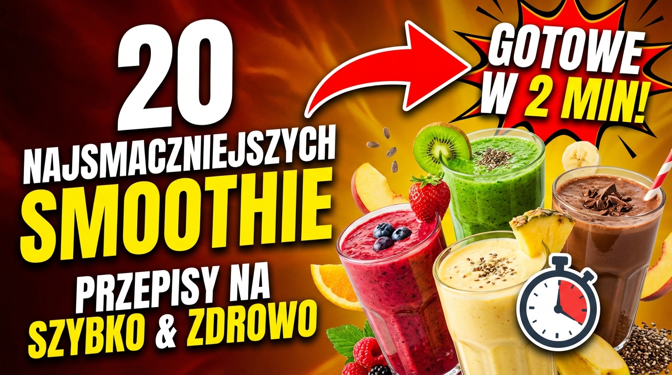 20 NAJSMACZNIEJSZYCH SMOOTHIE GOTOWE W 2 MIN