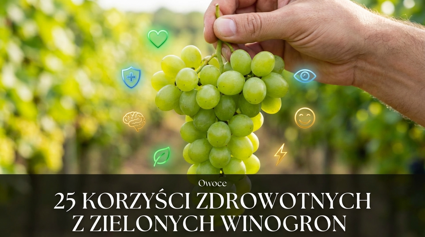 25 korzyści zdrowotnych wynikających ze spożycia zielonych winogron
