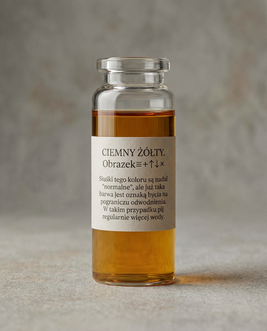 CIEMNY ŻÓŁTY
Obrazek≡+↑↓×

Siuśki tego koloru są nadal "normalne", ale już ta...