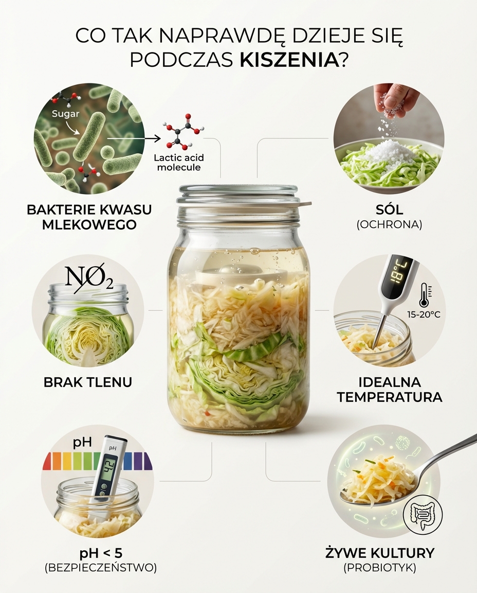 Co tak naprawdę dzieje się podczas kiszenia?
Fermentacja to proces, w którym ...