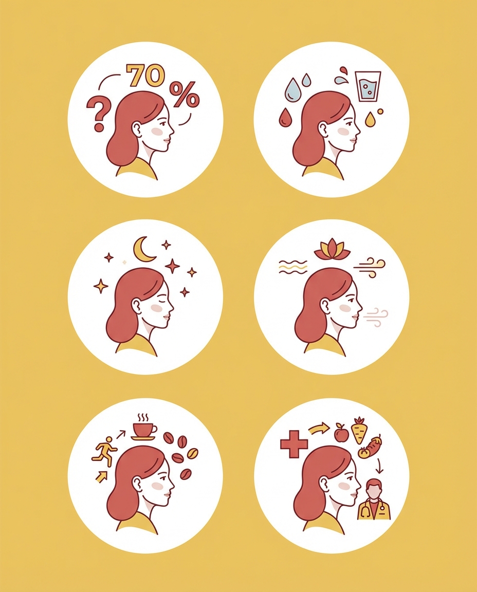 Czy wiesz, że 70% ludzi doświadcza bólu głowy przynajmniej raz w roku?