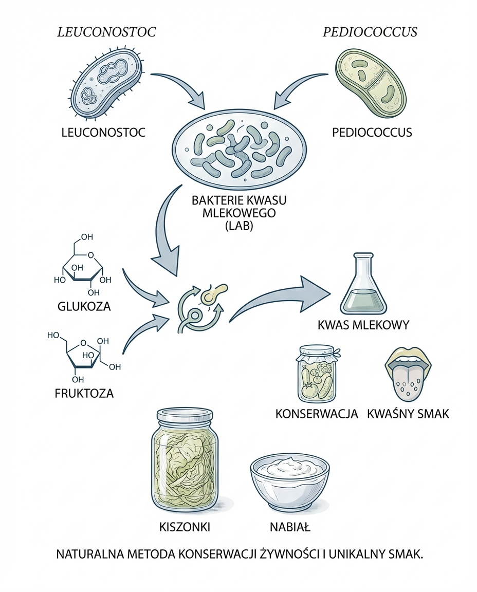 Czym dokładnie są bakterie Leuconostoc i Pediococcus?
Leuconostoc i Pediococc...