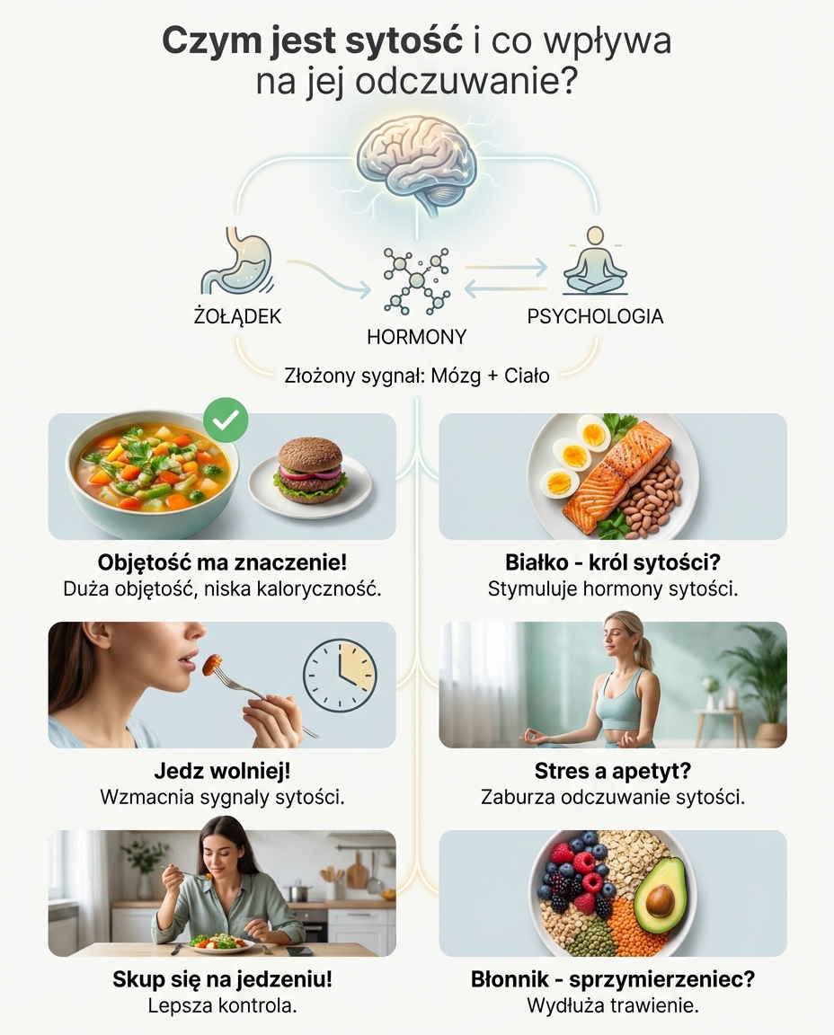 Czym jest sytość i co wpływa na jej odczuwanie?
Sytość to złożony sygnał fizj...