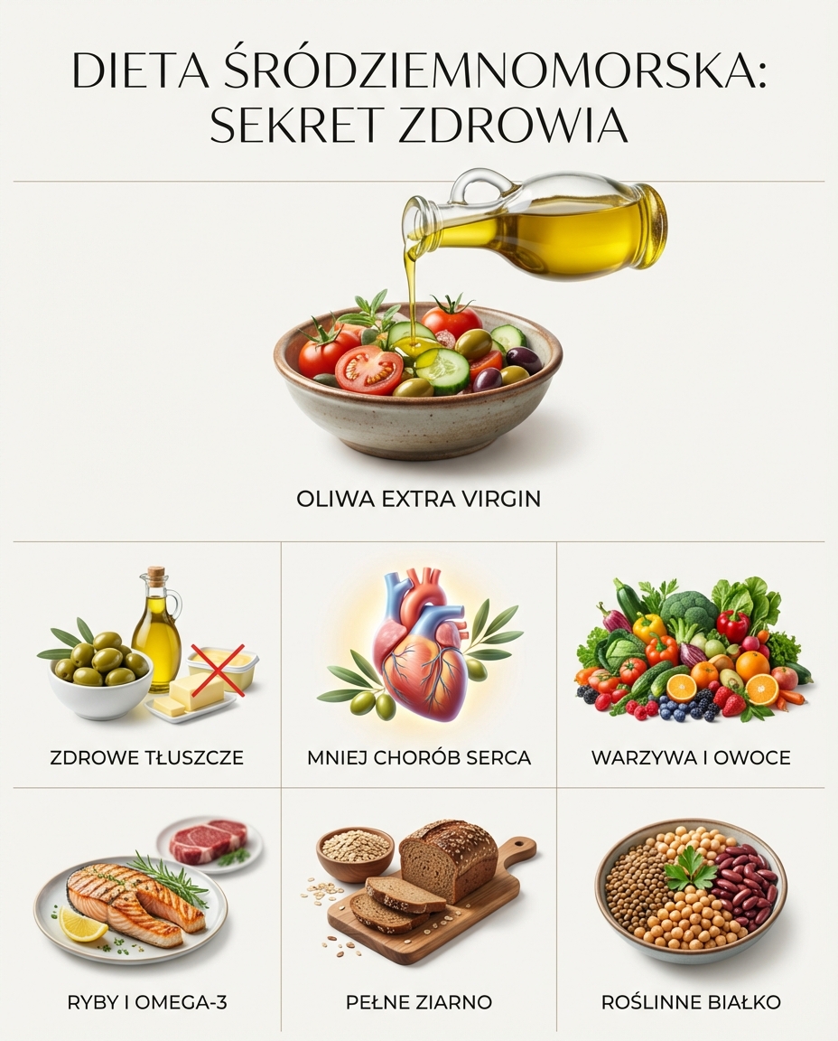 Dlaczego ludzie w krajach śródziemnomorskich rzadziej chorują na serce i raka...