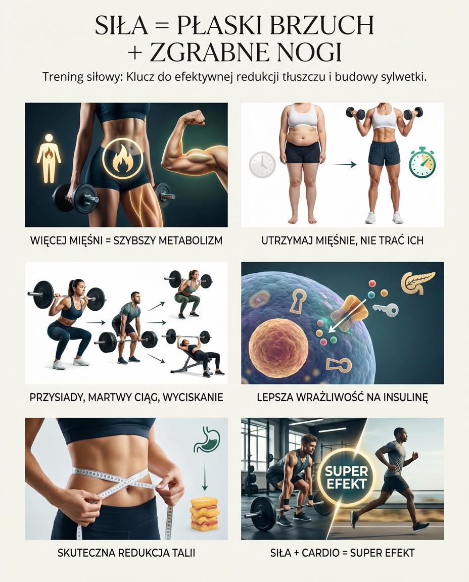 Dlaczego trening siłowy jest kluczowy w walce o płaski brzuch i zgrabne nogi?...