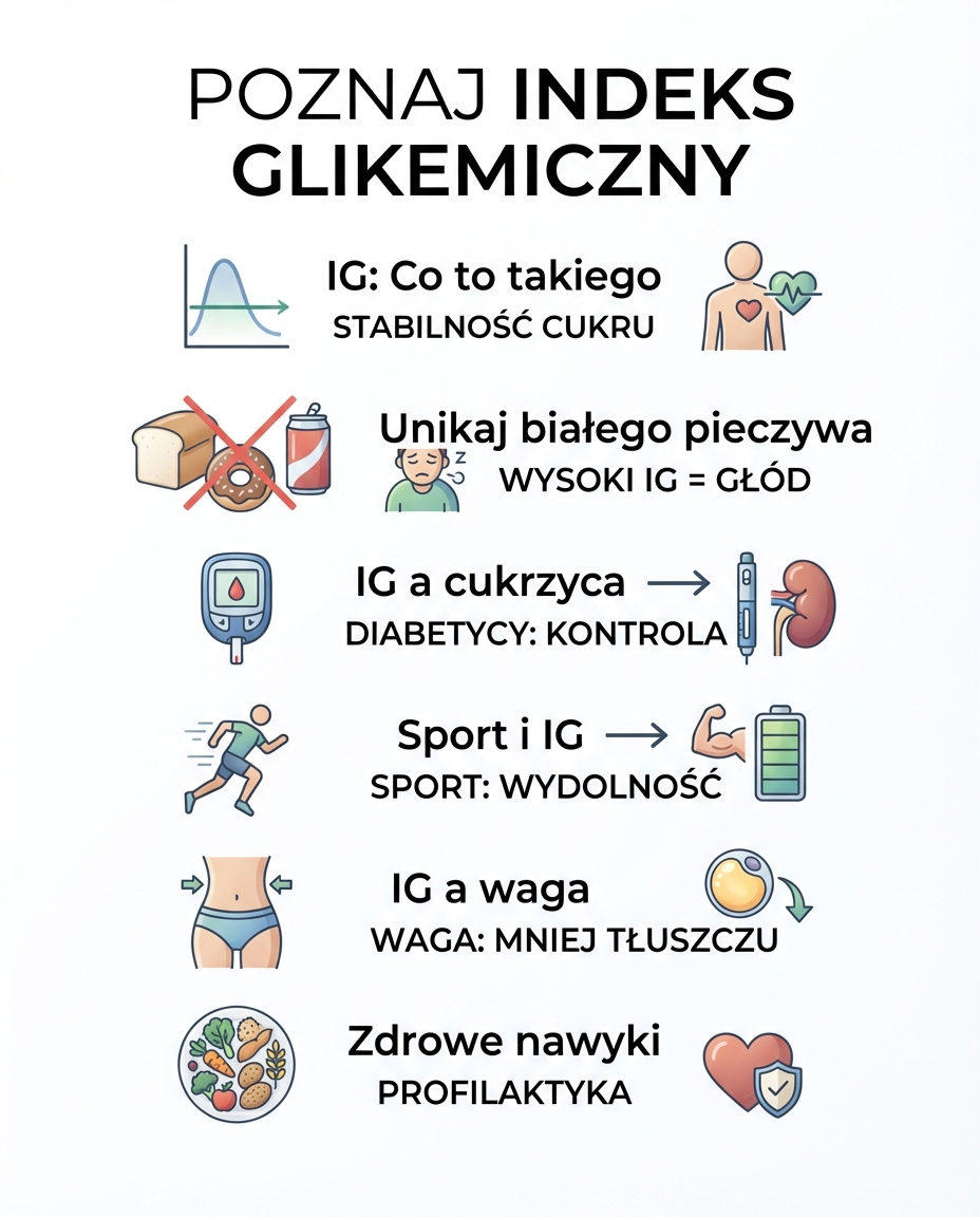 Dlaczego warto znać indeks glikemiczny? Dla kogo to ważne?
Znajomość IG to ni...