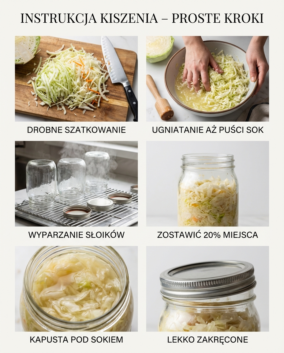 Instrukcja kiszenia - 7 prostych kroków
Poszatkuj kapustę jak najdrobniej. Do...