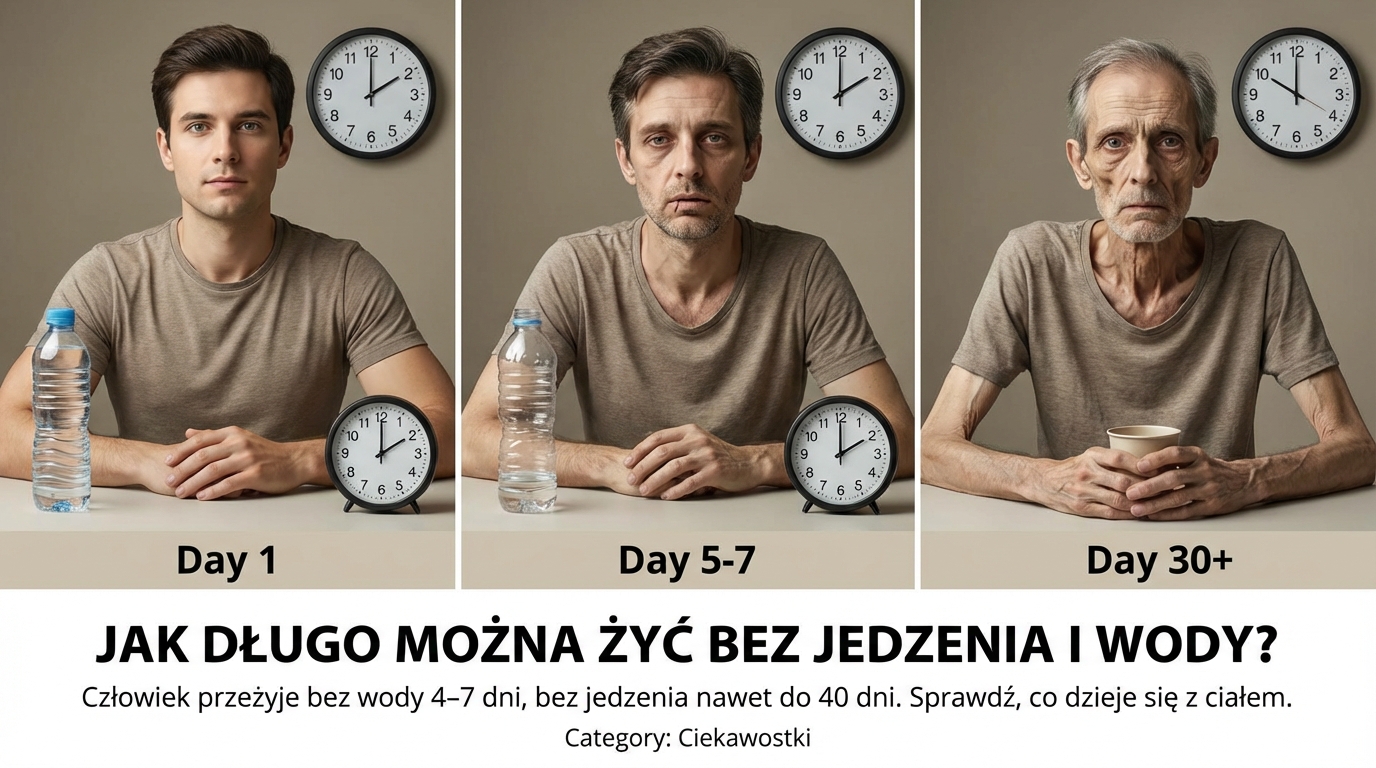 Ile można przeżyć bez jedzenia i wody? Chronologia godzina po godzinie