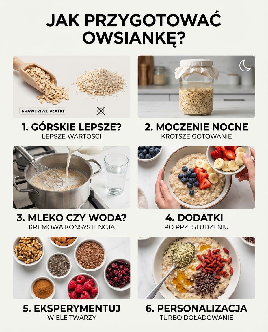 Jak przygotować owsiankę?
Owsianka bazująca na prawdziwych górskich płatkach ...