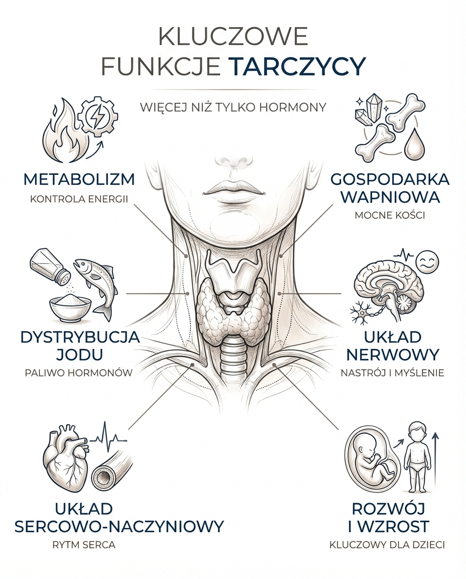 Jakie są kluczowe funkcje tarczycy w organizmie?
Tarczyca odpowiada za znaczn...