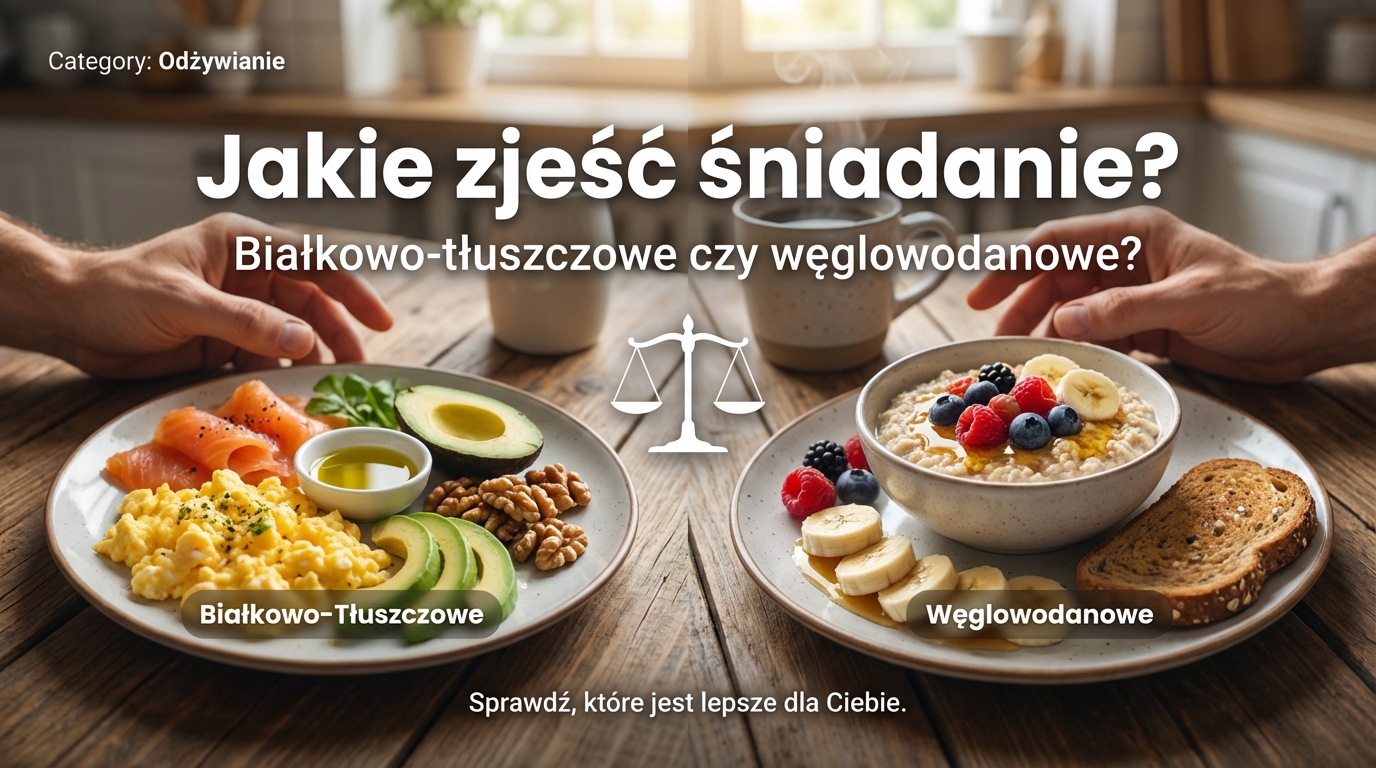 Jakie zjeść śniadanie? Białkowo-tłuszczowe czy węglowodanowe