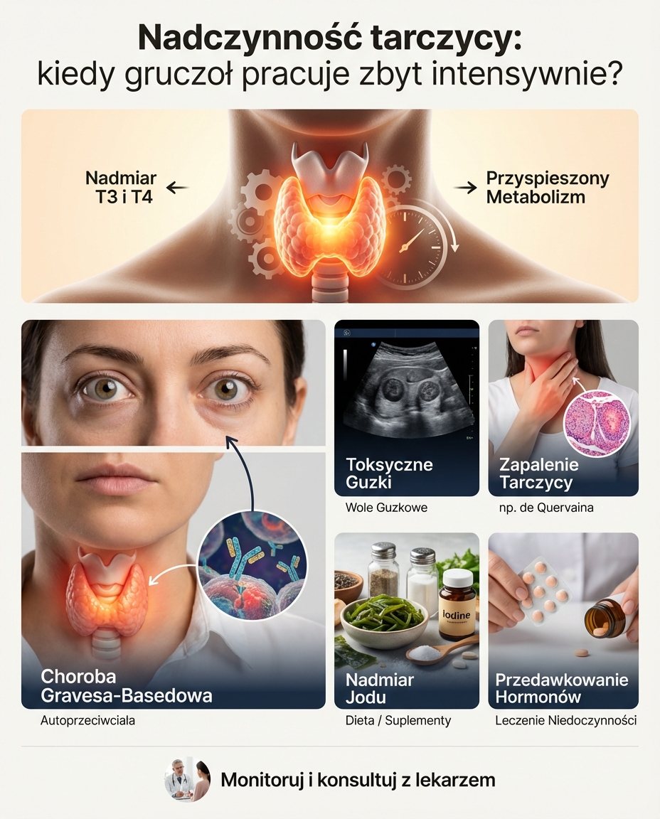 Nadczynność tarczycy: kiedy gruczoł pracuje zbyt intensywnie?
Nadczynność tar...