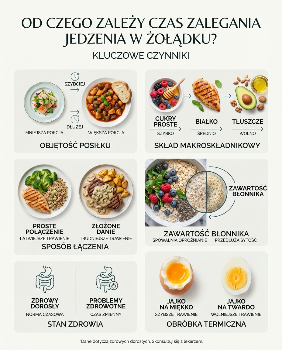 Od czego zależy czas zalegania jedzenia w żołądku?
Czas, przez jaki jedzenie ...