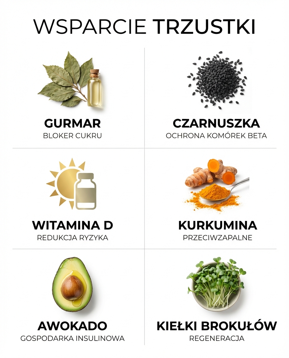 Produkty wspierające regenerację trzustki i komórek beta
Gurmar („niszczyciel...