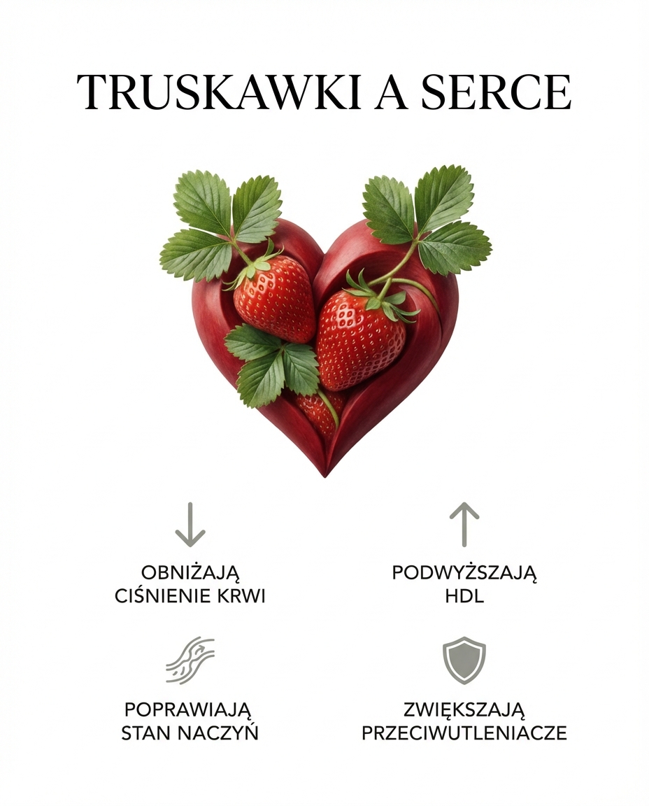 Truskawki a serce i układ krążeniaBadania wykazały silny związek pomiędzy reg...