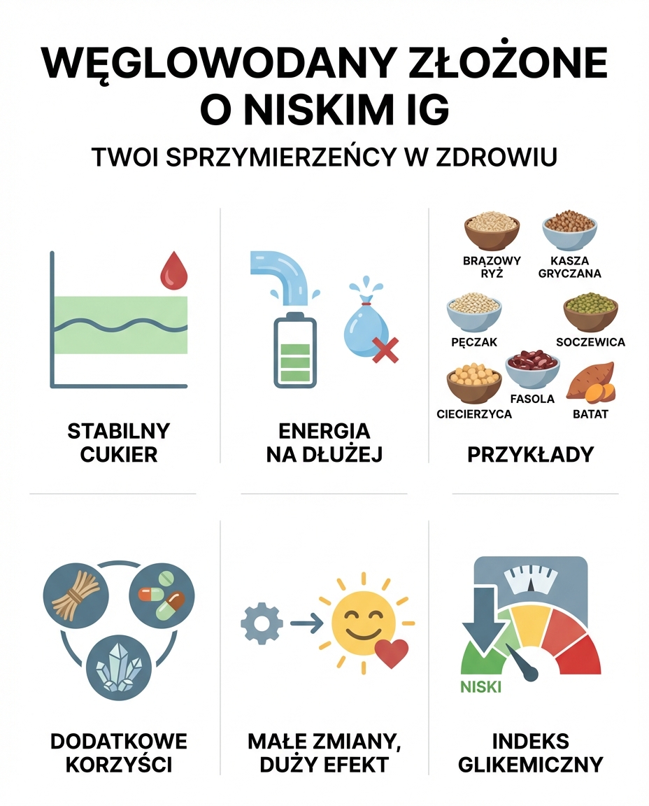 Węglowodany złożone o niskim indeksie glikemicznym
Węglowodany złożone o nisk...